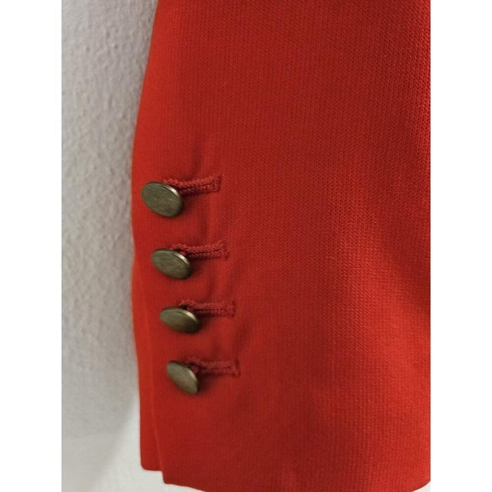 Women The Limited Red One Button Work Blazer Jacket 3/4 Sleeve - Size Small EUC - Picture 3 of 10